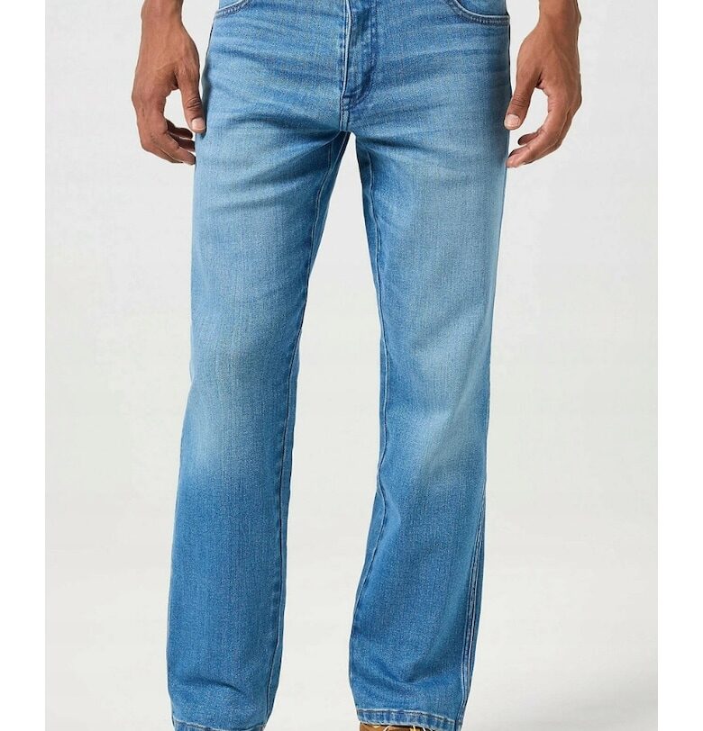 Мъжки дънки  Texas Wagon Wheel - памук/еластан - син Wrangler