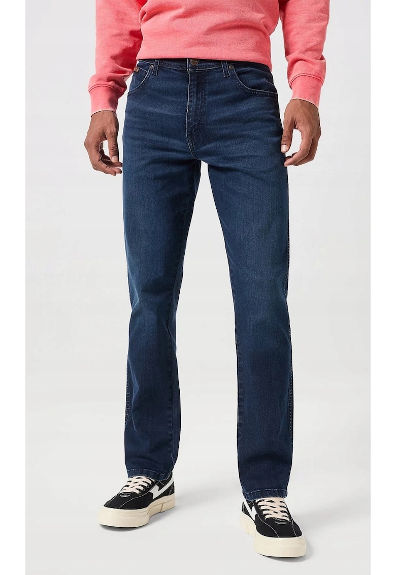 Мъжки дънки Texas Wild Horse - памук/еластан - тъмносини Wrangler