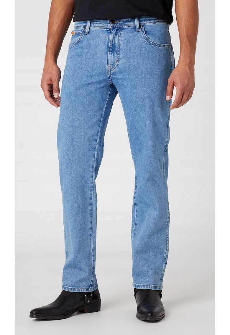 Мъжки дънки Texas - памук/еластан - син Wrangler