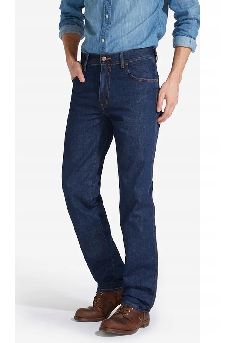 Мъжки дънки Texas - памук/еластан - тъмносин - W30-L30 САЩ Wrangler