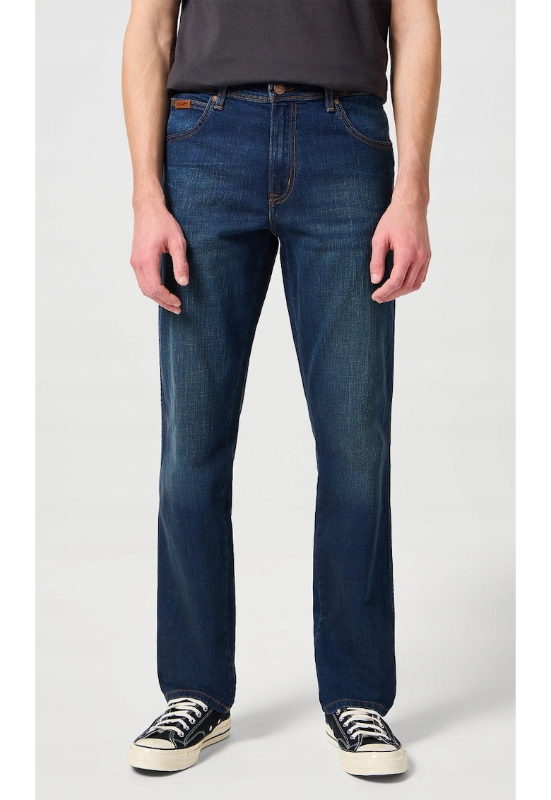 Мъжки дънки Texas - памук/еластан - тъмносини Wrangler