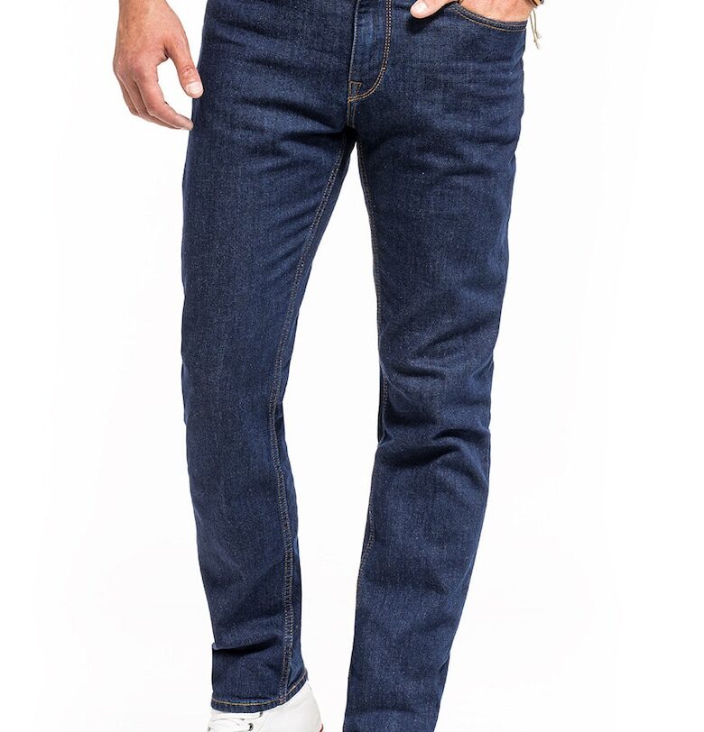 Мъжки дънки -  Vegas Slim - Средна талия - Син - Син Mustang