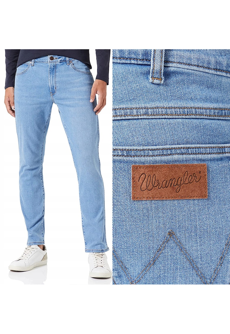Мъжки дънки Wrangler 812 Slim Tapered Сини W38 L34 Larston