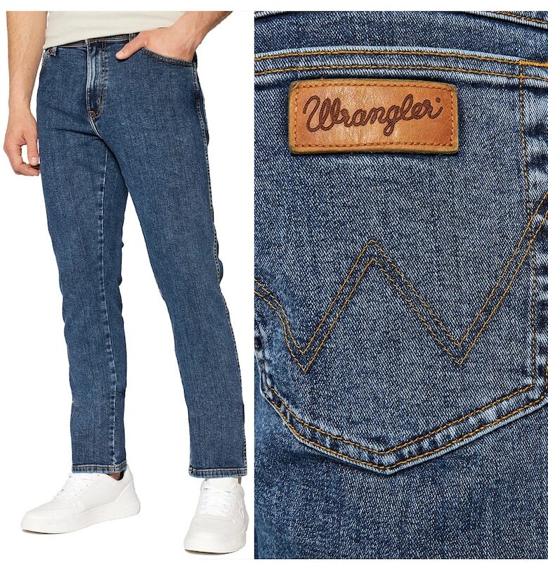 Wrangler  дънки W48 L34 - вталени - изсветлен деним Texas Slim