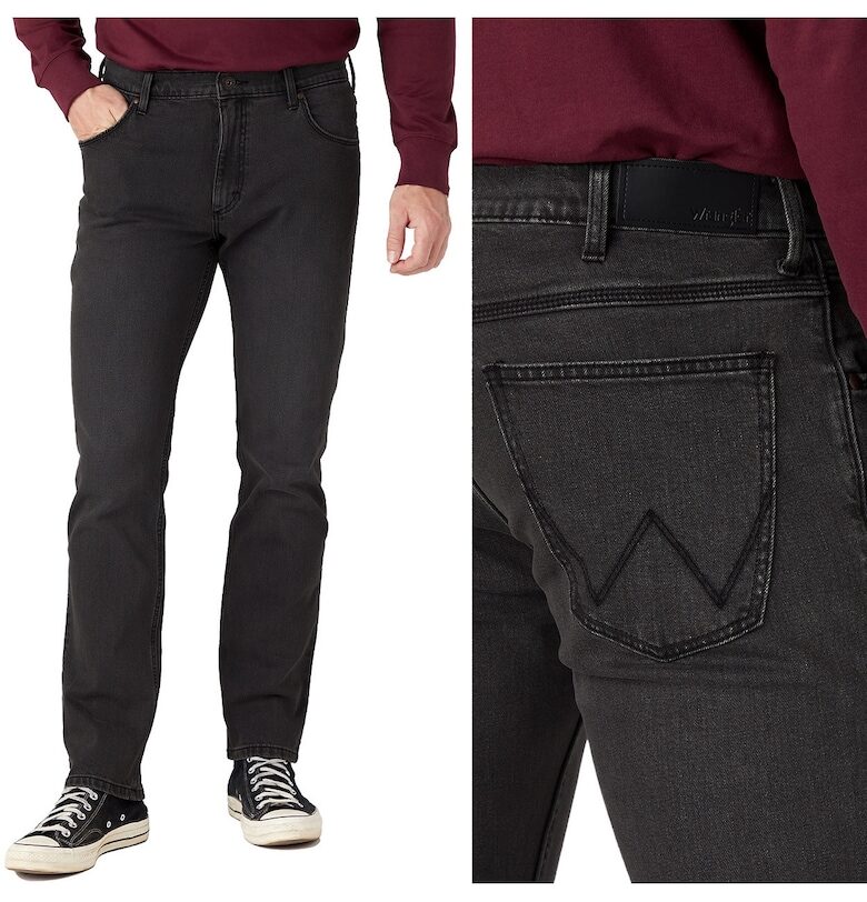 Мъжки дънки Wrangler W31 L32 - автентично сиви - права кройка - леко еластични Regular