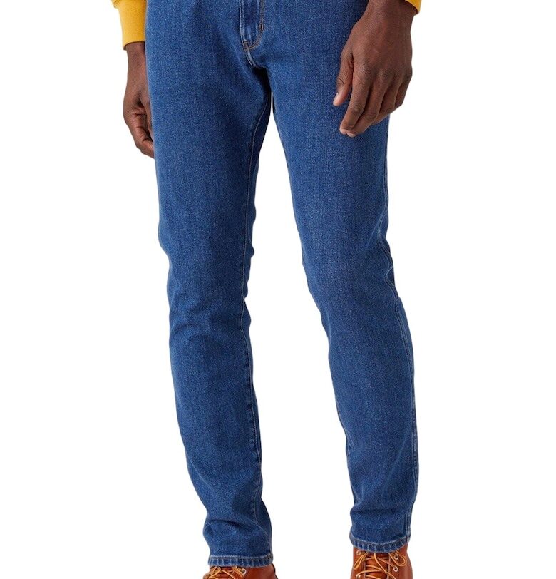 Мъжки дънки -  Памук - Син - 34697 - Тъмносин Wrangler