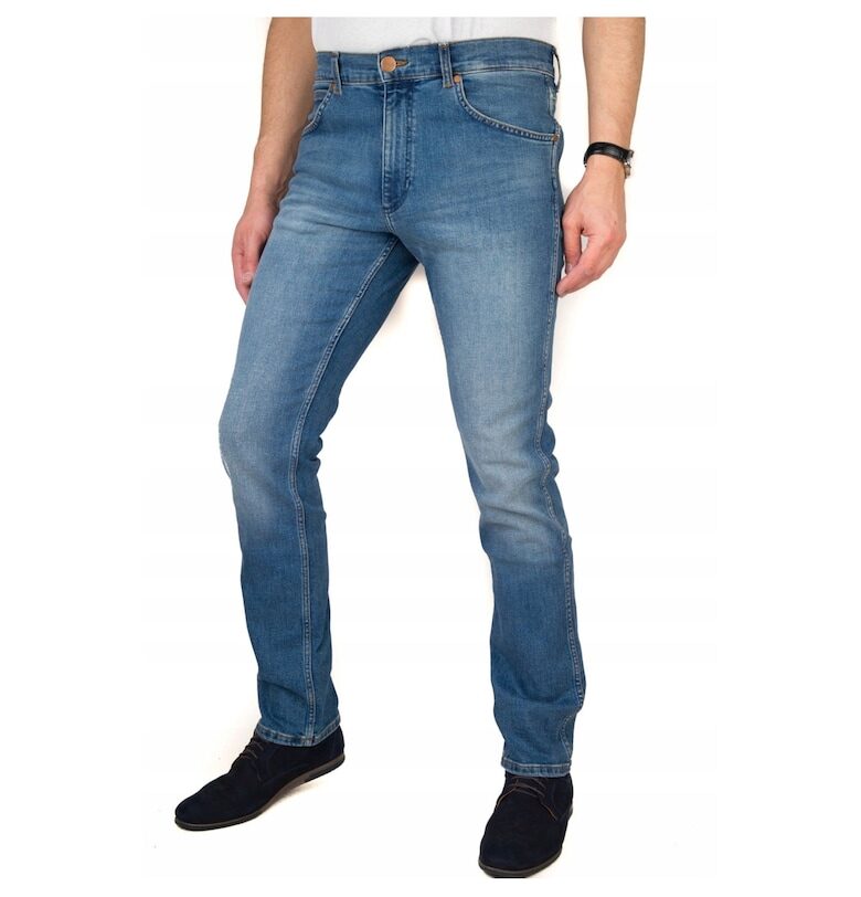 Мъжки дънки -  памук - светло синьо - US1 Wrangler