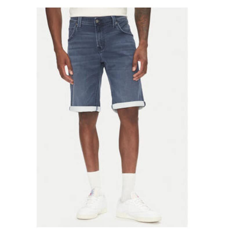 Мъжки дънкови шорти  1016351 - памук/полиестер - син - Син Mustang