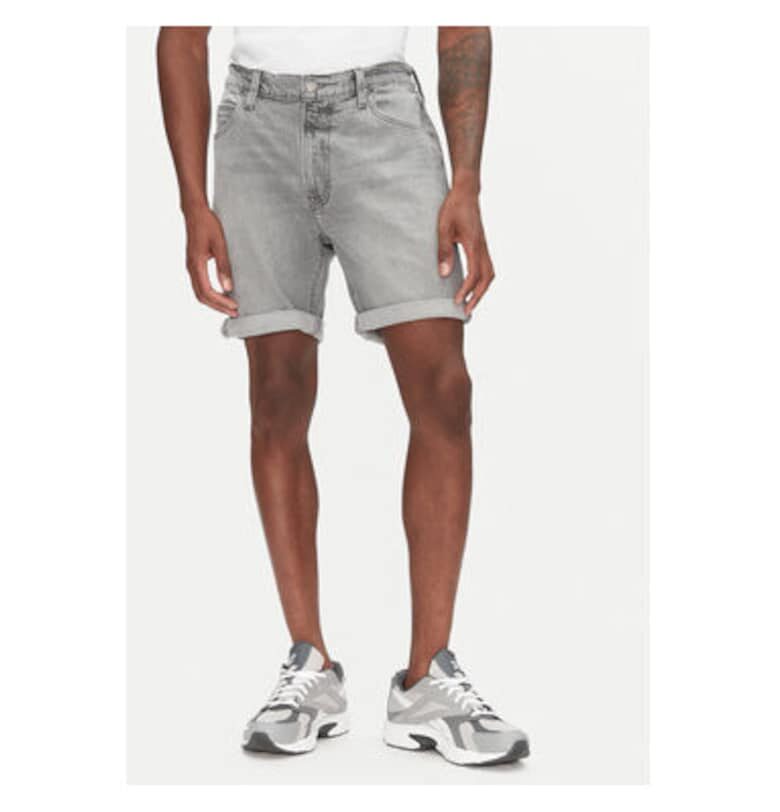 Мъжки дънкови шорти  112363904 - памук - сив - Сив Lee