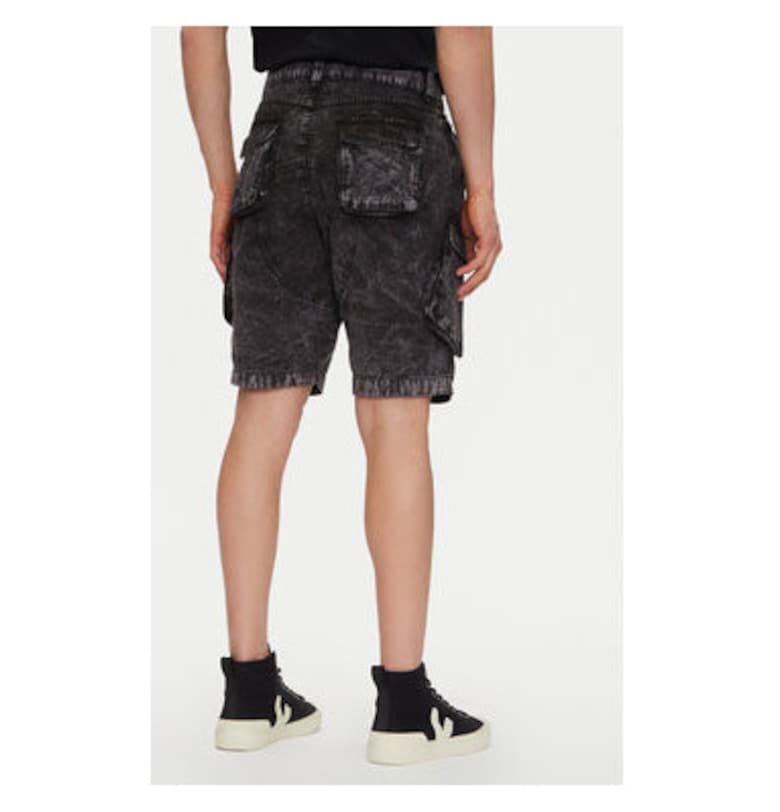 Мъжки дънкови шорти  156259 - памук - черни ALPHA INDUSTRIES