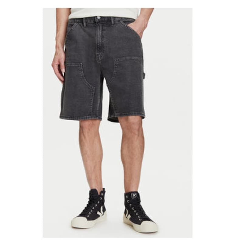 Мъжки дънкови шорти  767488-00 - памук/еластан - черни - Черен GAP