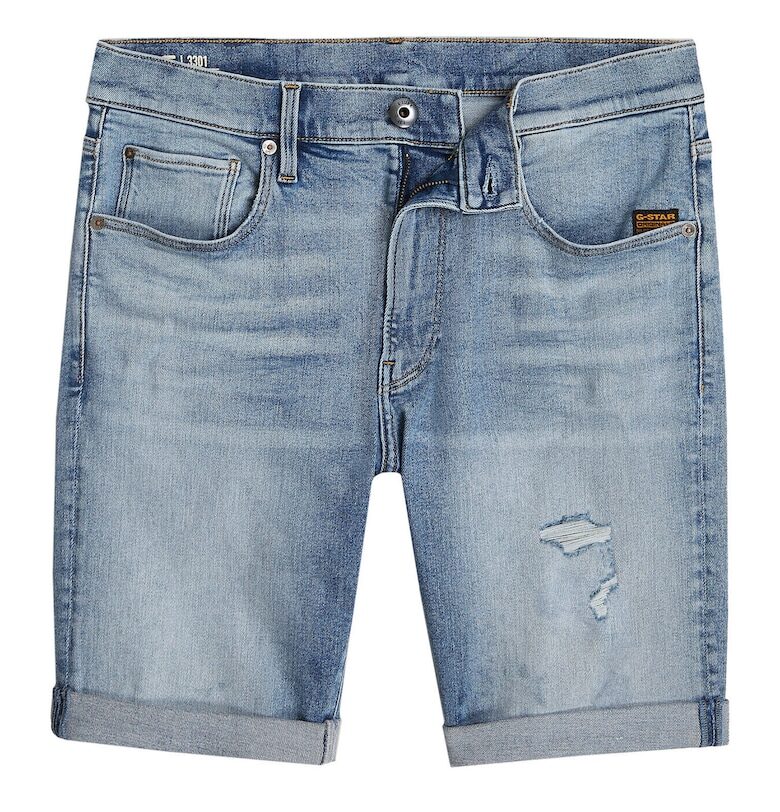 Мъжки дънкови шорти G Star Raw - D10481-D760 - памук/лиосел - син G-Star RAW