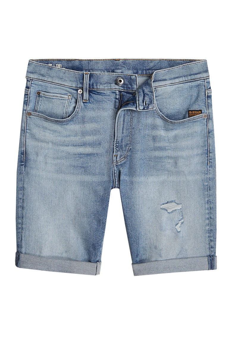 Мъжки дънкови шорти G Star Raw - D10481-D760 - памук/лиосел - син G-Star RAW