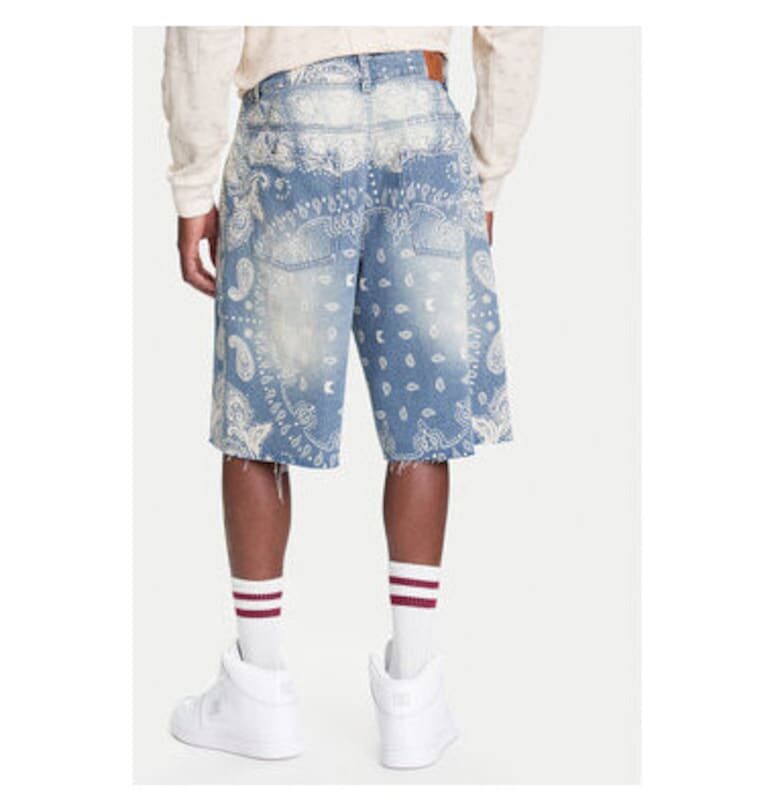 Мъжки дънкови шорти  PD00005502 - памук - 32 US - син Karl Kani