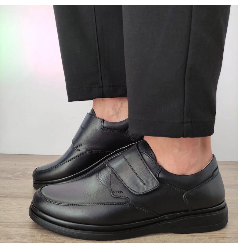 Мъжки ежедневни обувки Dr Jells Gr1040-175 черно - черно - Черен Dr Jells