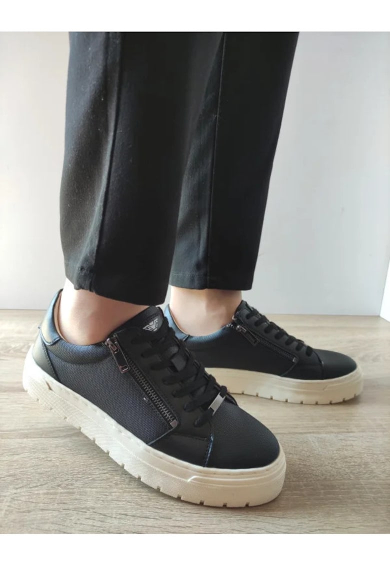 Мъжки ежедневни обувки Y195 Черни - Черно - Черен GiAnni