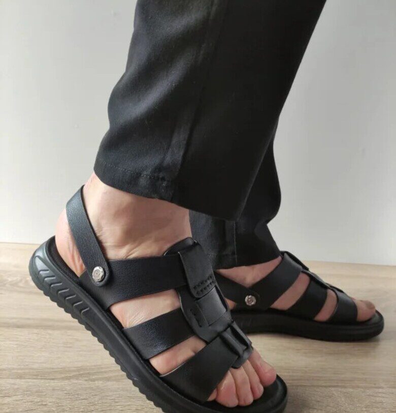 Мъжки ежедневни сандали  232007 Черни - Черно - Черен Mels