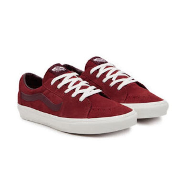 Мъжки кецове 305186454 -  Естествена кожа - Червен Vans