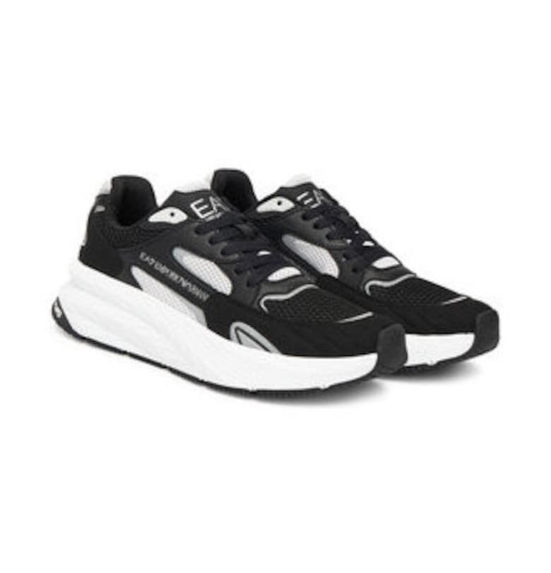 Мъжки кецове - Emporio Armani  бял/черен - екологична кожа EA7