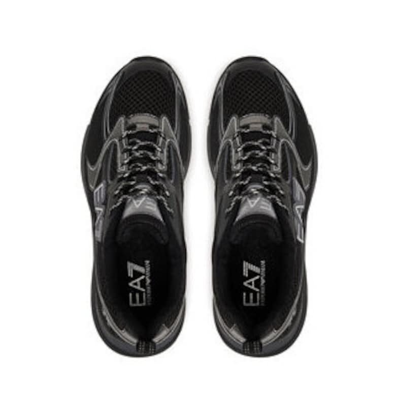 Мъжки кецове - Emporio Armani  еко кожа - черни EA7