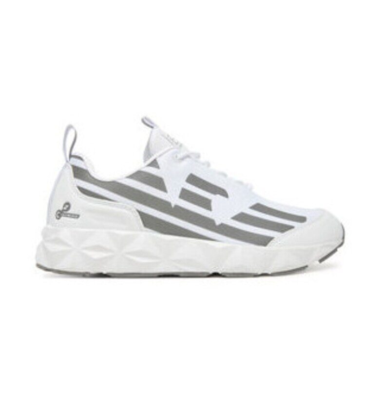 Мъжки кецове - Emporio Armani  сив/бял - текстилен материал EA7