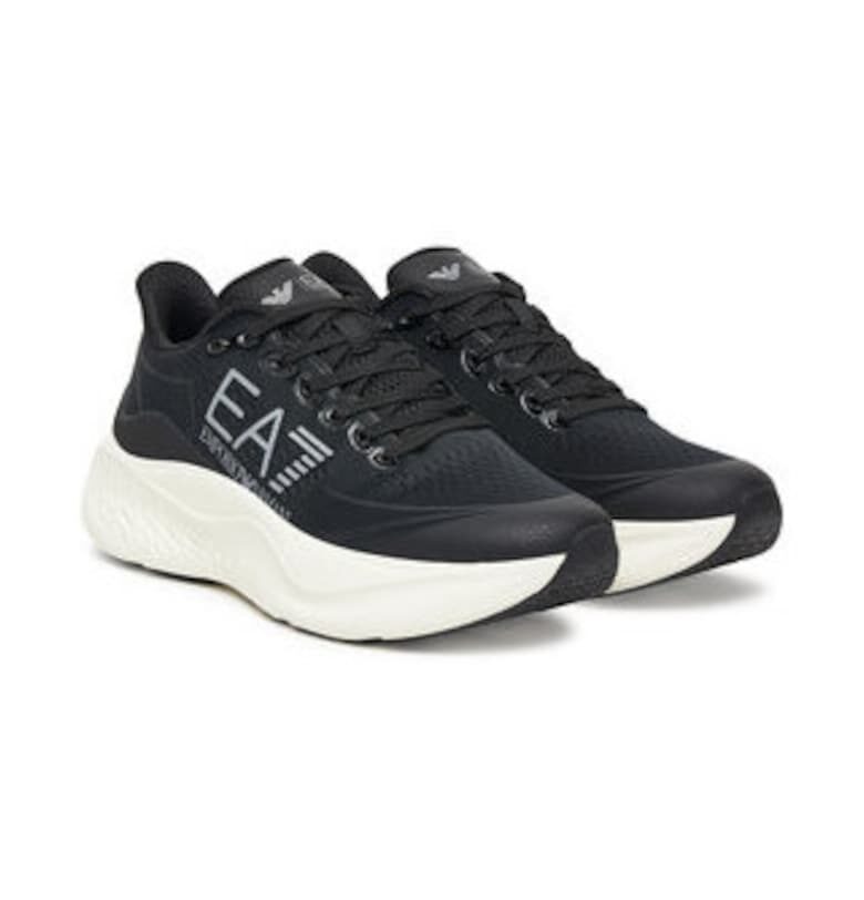 Мъжки кецове - Emporio Armani  текстил - черен EA7