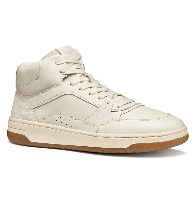 Мъжки кецове -  естествена кожа - бежов Geox