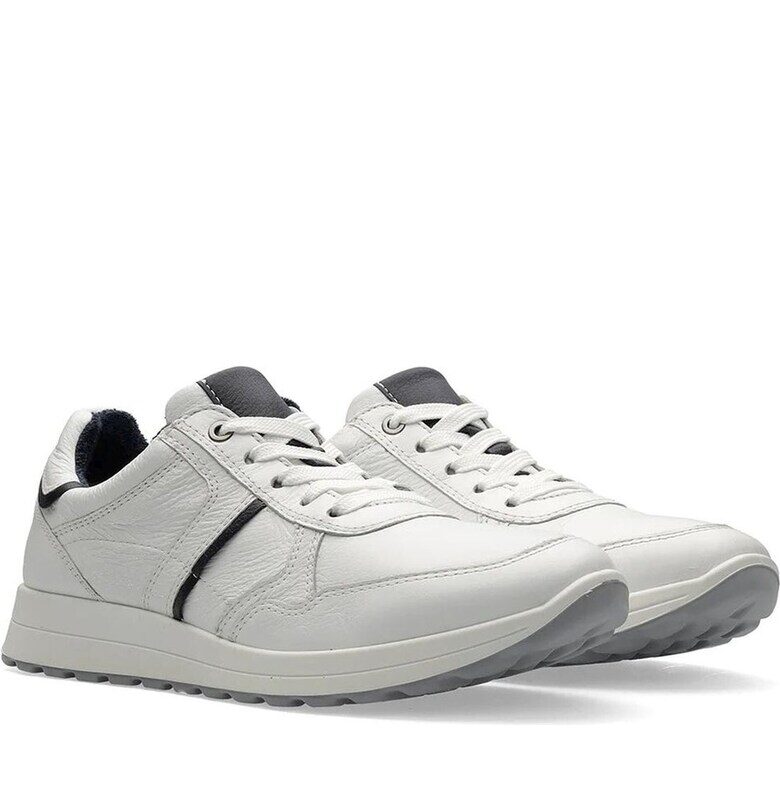 Мъжки кецове  естествена кожа бели - Бял Ara