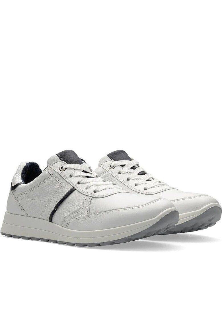 Мъжки кецове естествена кожа бели - Бял Ara