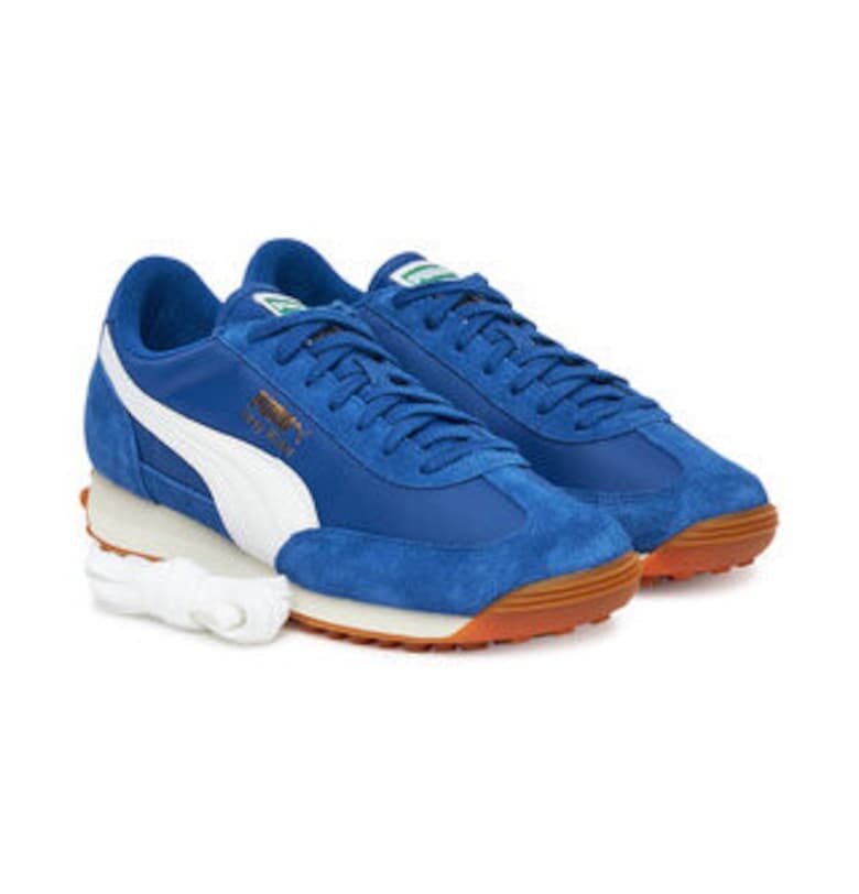 Мъжки кецове -  естествена кожа - син - Puma