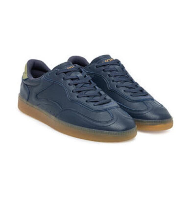 Мъжки кецове -  естествена кожа - тъмносин Hoff