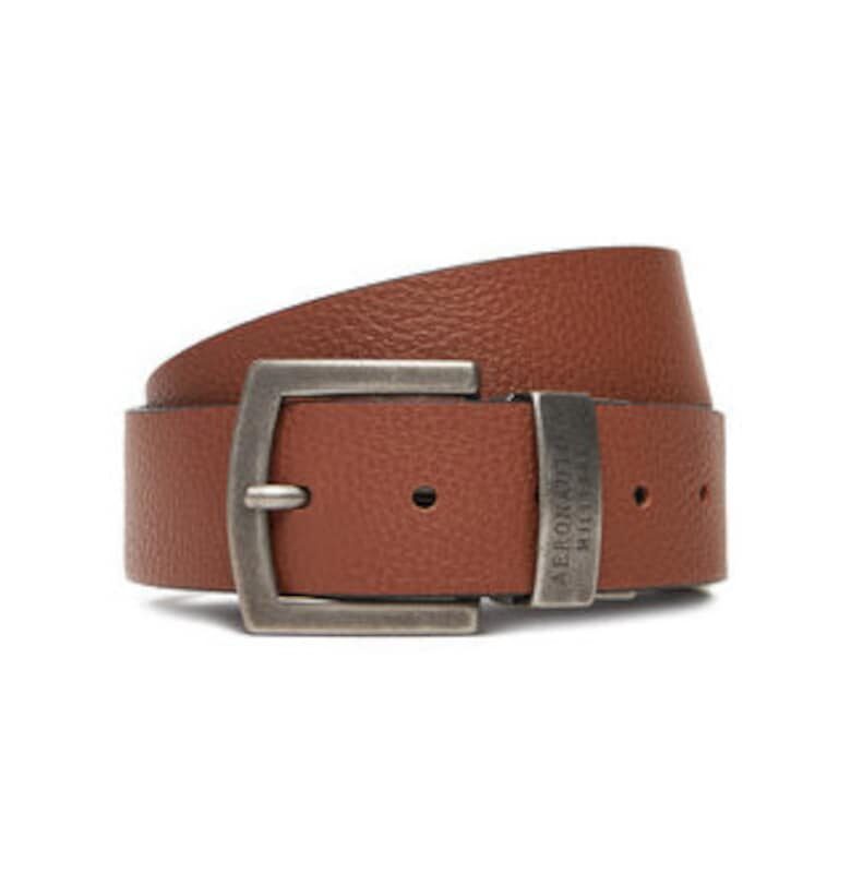 Мъжки колан -  305685131 - естествена кожа - многоцветен - Многоцветен Aeronautica Militare