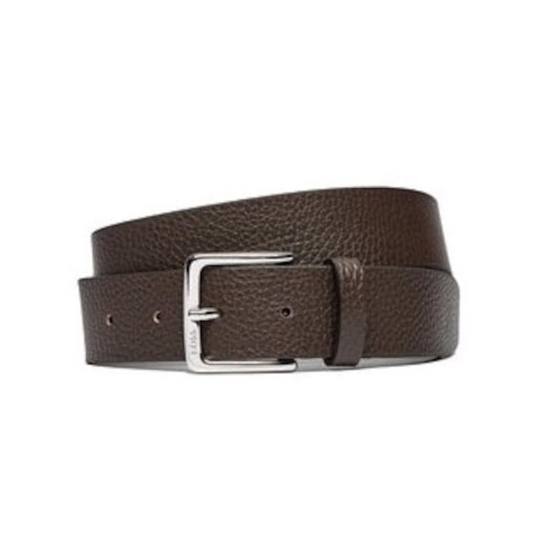 Мъжки колан  Ronnie-Gr - кафяв - пластмасов - BOSS