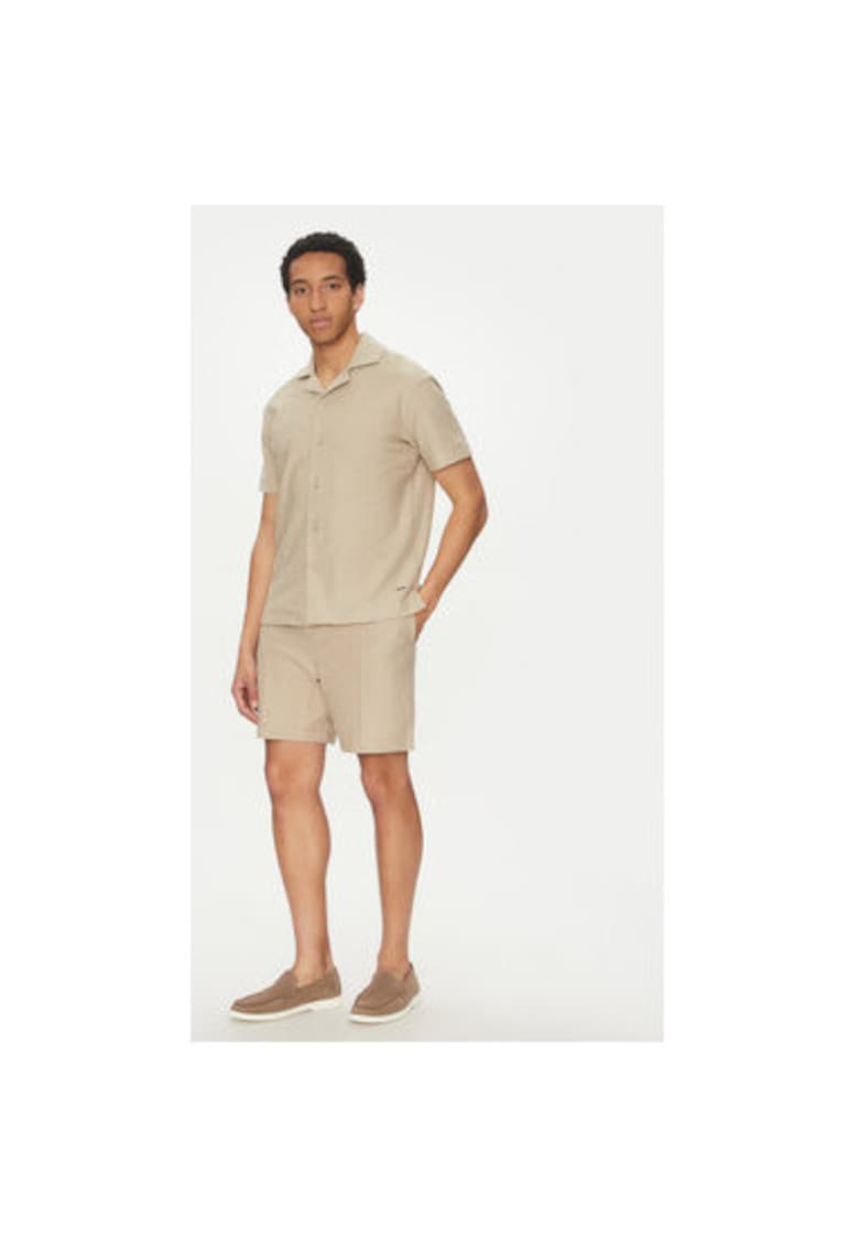 Мъжки къси панталони 10019312 30045554 - памук - бежов - Бежов Joop