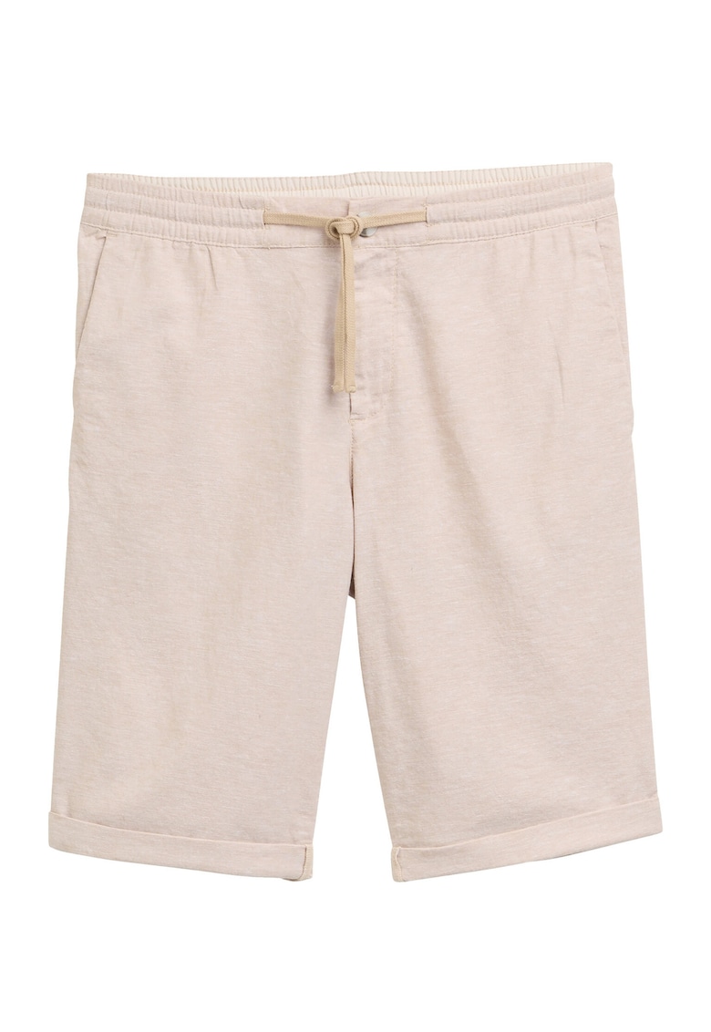 Мъжки къси панталони 1044715 - Лен/Памук - Бежов - Бежов Tom Tailor