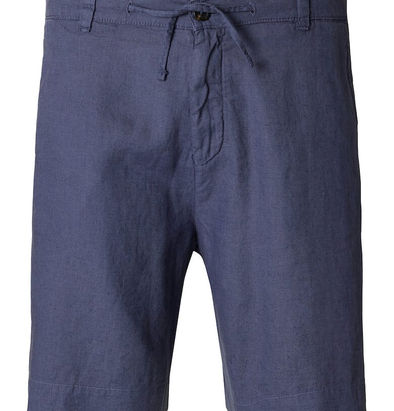 Мъжки къси панталони  16097541 - Лен/Памук - Лилав - Лилав Selected Homme