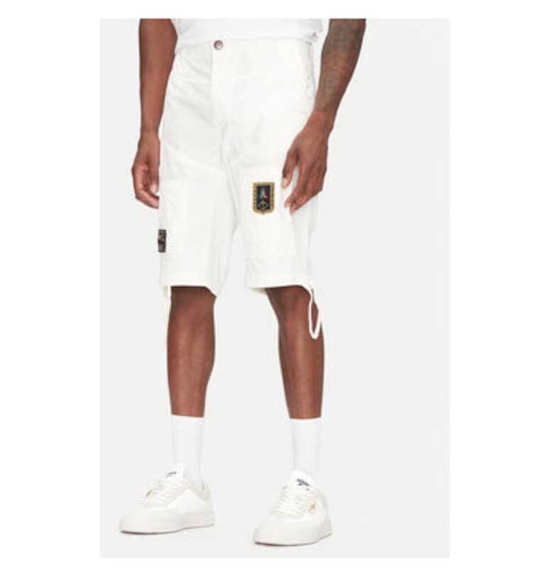 Мъжки къси панталони  251BE041CT1122 - памук - бял - Бял Aeronautica Militare