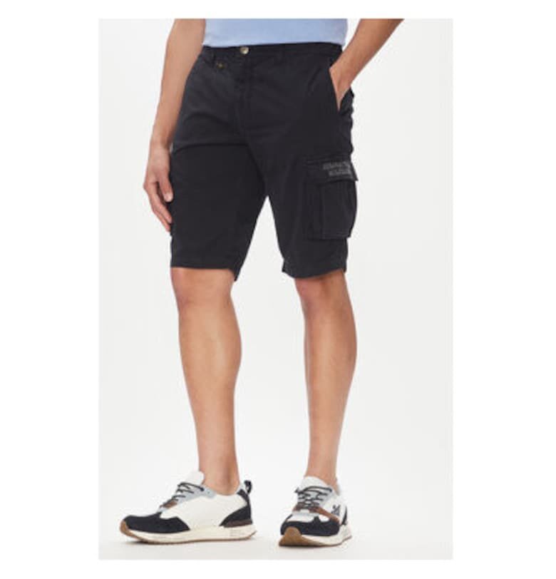 Мъжки къси панталони  251BE066CT1122 - памук - тъмносиньо - Тъмносин Aeronautica Militare