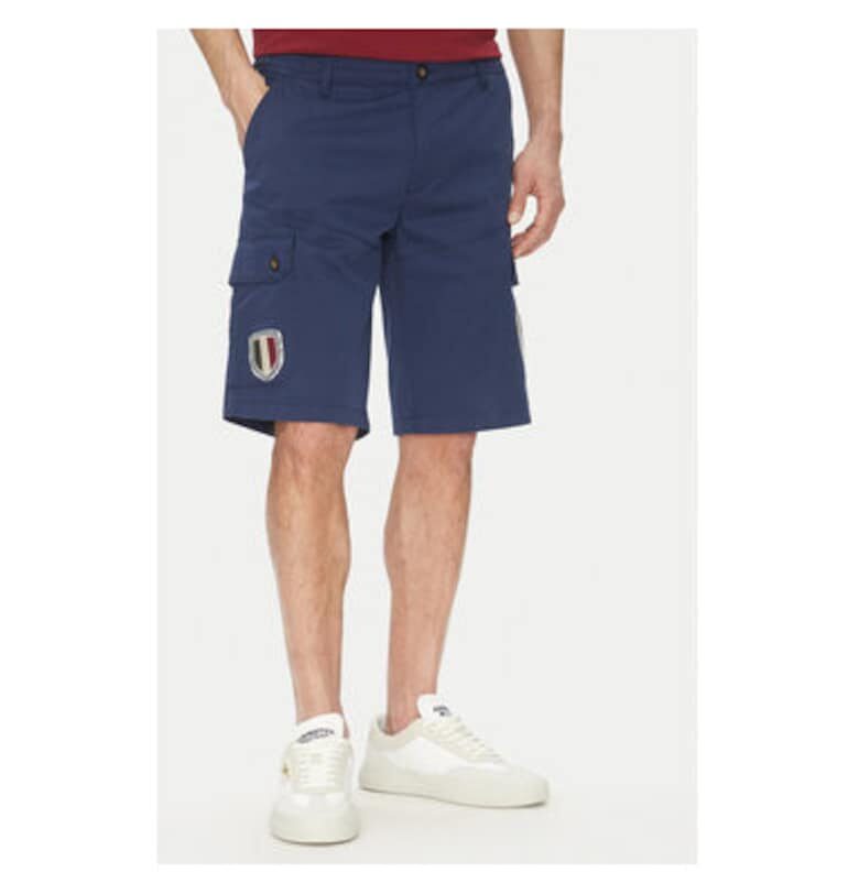 Мъжки къси панталони  251BE257CT3510 - памук - тъмносиньо - Тъмносин Aeronautica Militare