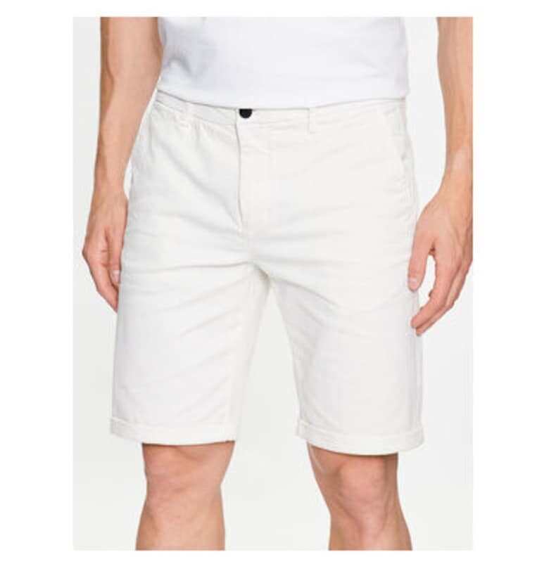 Мъжки къси панталони  30-505044 - Памук - XS INTL - Бял LINDBERGH