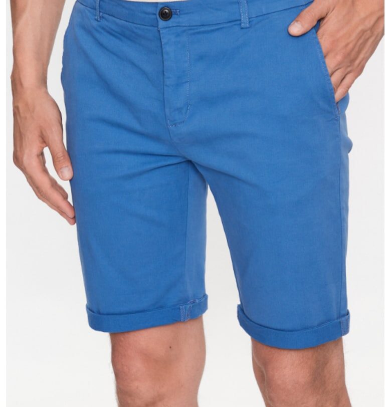 Мъжки къси панталони -  301872108 - Памук - Бял LINDBERGH