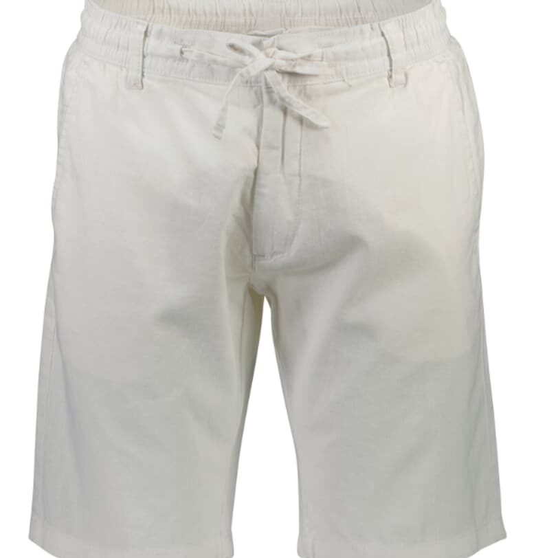 Мъжки къси панталони -  301872528 - Лен - Бял LINDBERGH