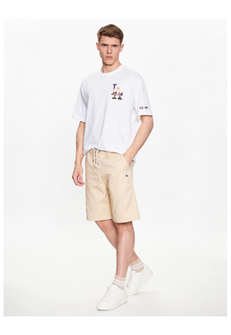 Мъжки къси панталони - 302204120 - Полиестер - Бежов Champion