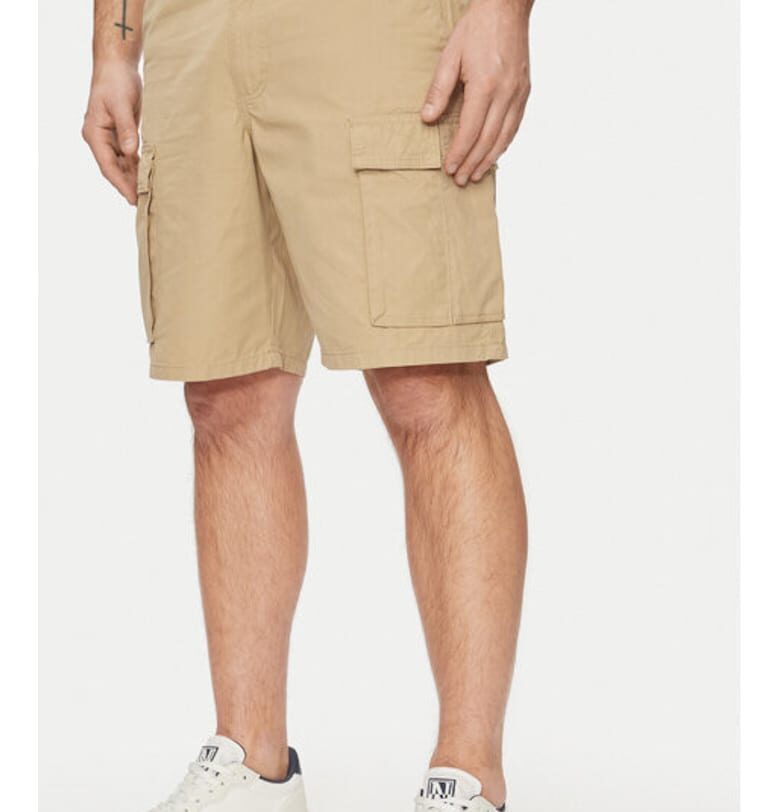 Мъжки къси панталони -  303594916 - Памук - Бежов - Бежов Wrangler