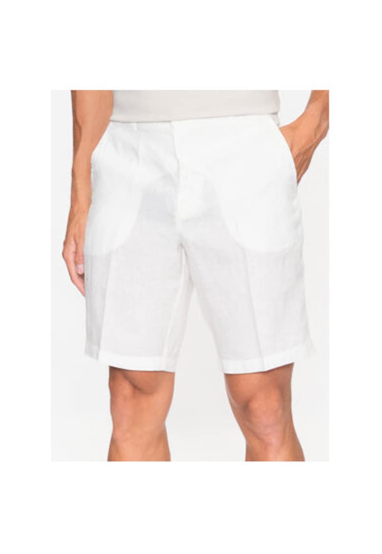 Мъжки къси панталони 4AGH59548 - лен - 46 EU - екрю United Colors of Benetton