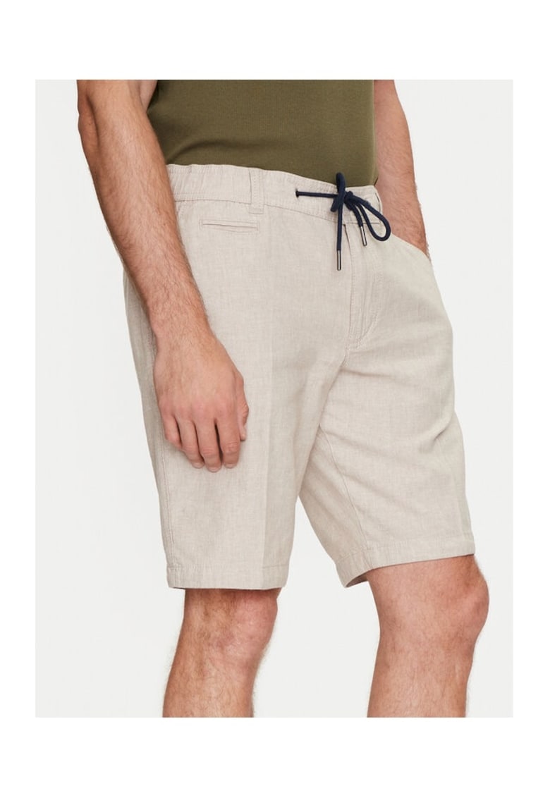 Мъжки къси панталони - 758547 - бежови - памук - Bugatti