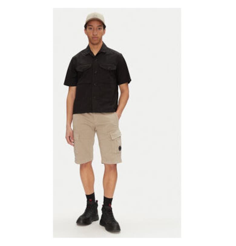 Мъжки къси панталони CP Company - 18CMBE116A005694G - памук - бежов - Бежов C P Company