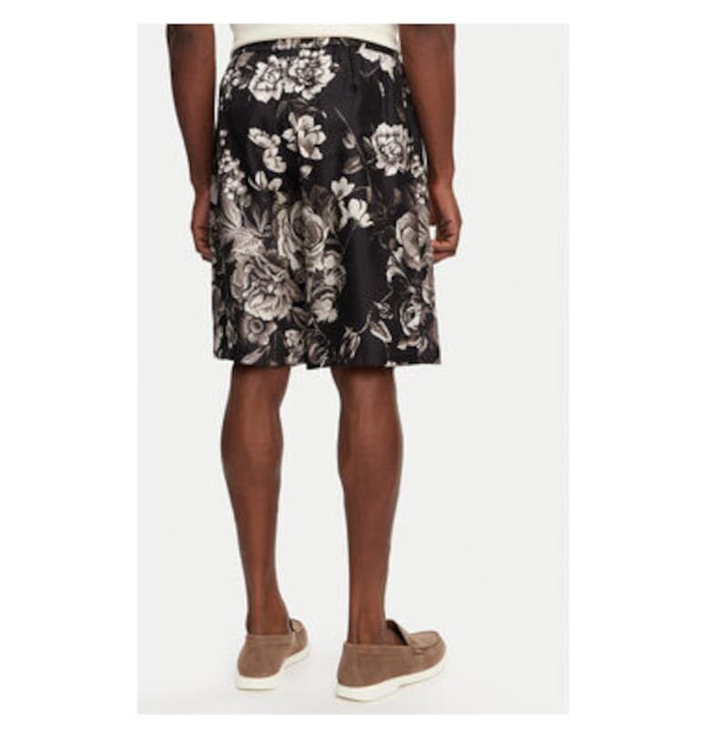 Мъжки къси панталони Dolce Gabbana - GV37AT IS1VS - Копринени - 50 EU - Черни Dolce  Gabbana