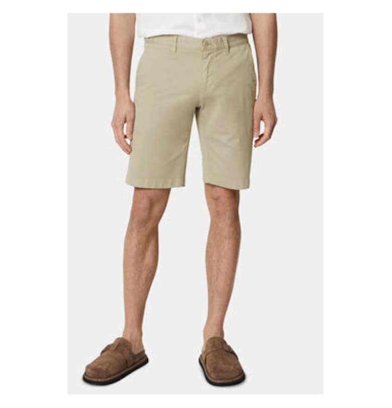 Мъжки къси панталони - Marc O'Polo - 303609771 - Памук - 32 EU - Бял marc o polo