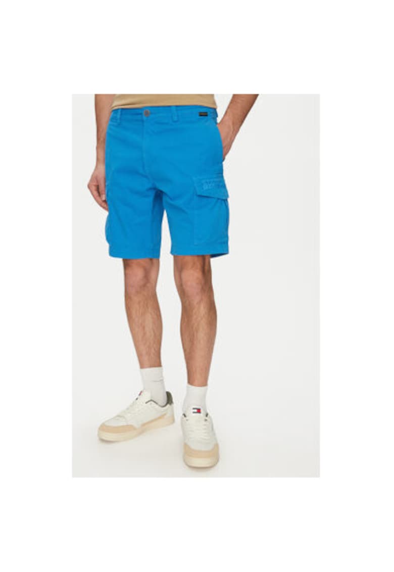 Мъжки къси панталони NP0A4HOTB2W1 - памук - син - Син Napapijri